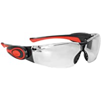 JSP ASA106-121-300 Stealth 8000 - Gafas de trabajo antivaho con linterna led (marco transparente)